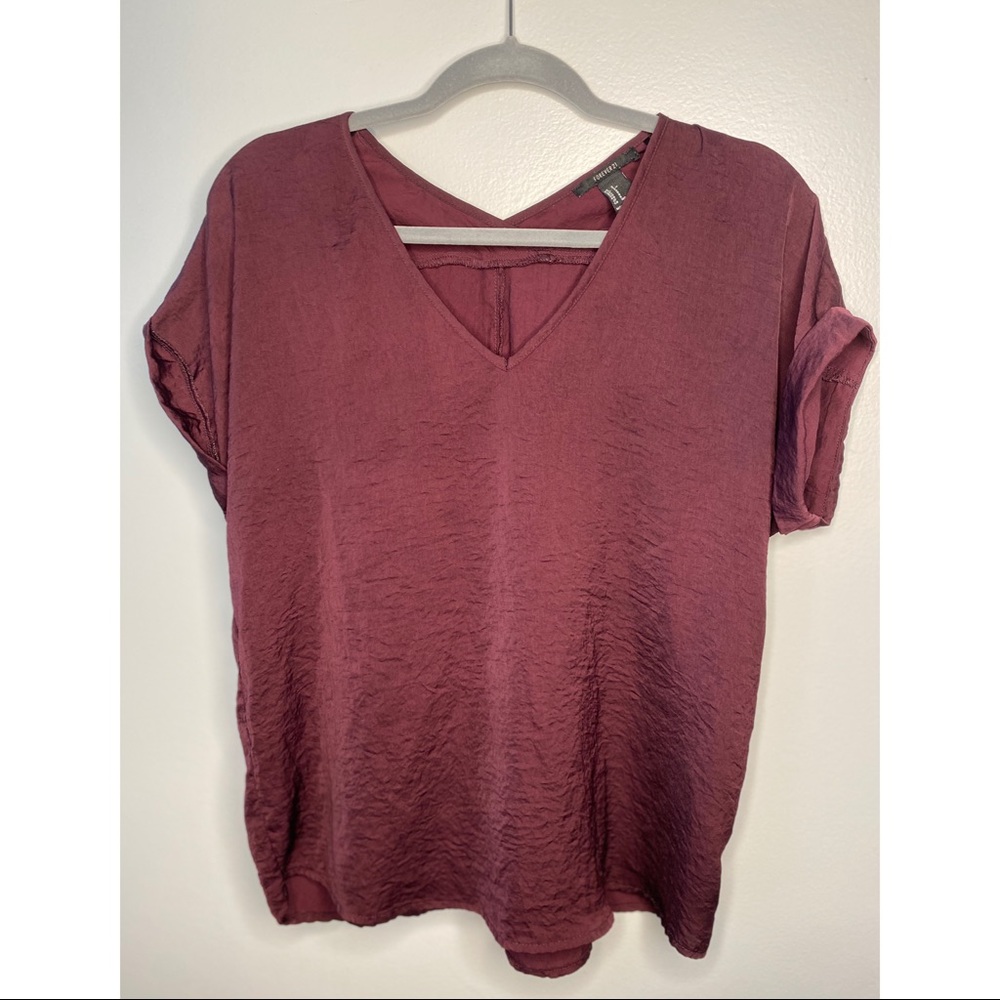 Dark Maroon Blouse